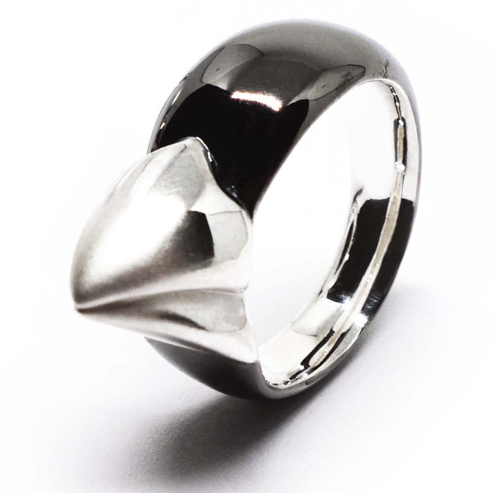 リアル並文鳥くちばしリングSV925【Pio by Parakee】Java sparrow's beak ring