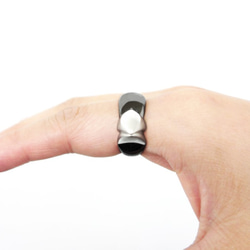 リアル白文鳥くちばしリングSV925【Pio by Parakee】Japanese rice bird's beak 5枚目の画像