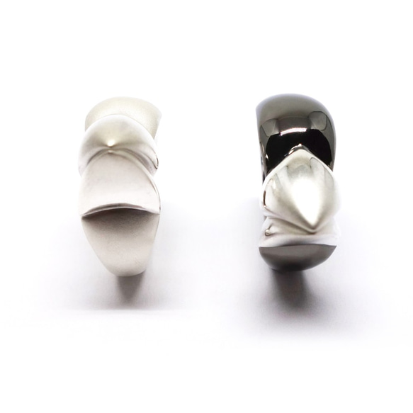 リアル白文鳥くちばしリングSV925【Pio by Parakee】Japanese rice bird's beak 4枚目の画像