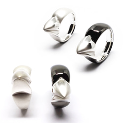 リアル白文鳥くちばしリングSV925【Pio by Parakee】Japanese rice bird's beak 8枚目の画像