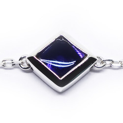 透明青紫・紺アイオライトのブレスレットSV925【Pio by Parakee】iolite bracelet 4枚目の画像