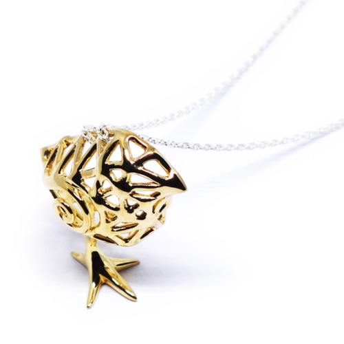 金のひよこペンダントK18GP/SV925【Pio by Parakee】gold chick
