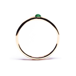魅惑のエメラルド＋K10ミニマムリング【Pio by Parakee】emerald minimum ring 3枚目の画像