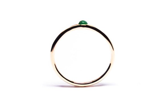 魅惑のエメラルド＋K10ミニマムリング【Pio by Parakee】emerald minimum ring 3枚目の画像