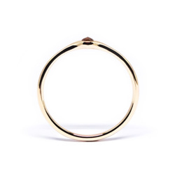 秋のブラウンダイヤ＋K10ミニマムリング【Pio by Parakee】rustic 4枚目の画像