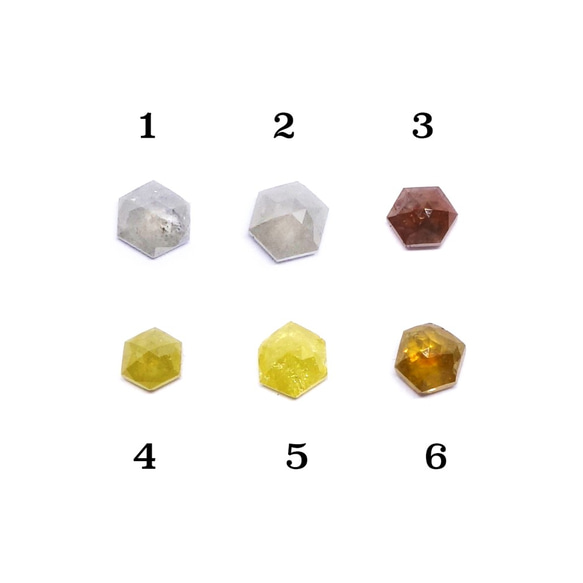 レッドダイヤ・ヘキサゴンK10リング【Pio by Parakee】Hexagon diamond 2枚目の画像