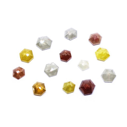 ダークレッドダイヤ・ヘキサゴンK18ペンダント・チェーン別売【Pio by Parakee】 6枚目の画像