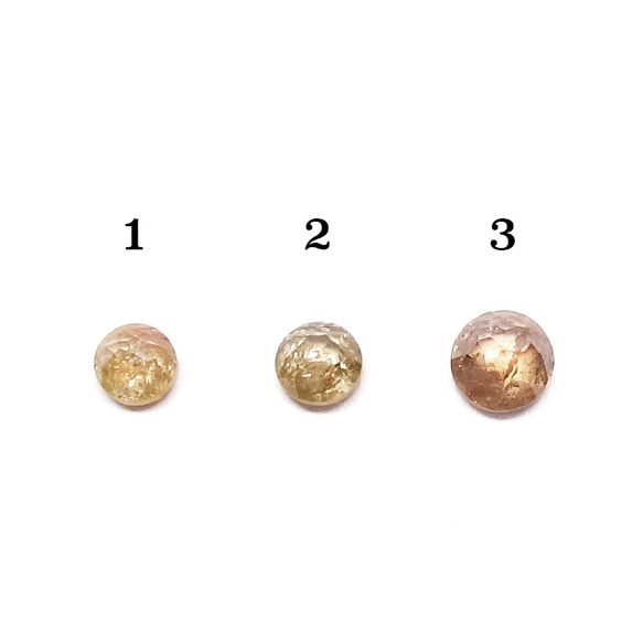 ピンキッシュブラウンダイヤK10ミニマムリング【Pio by Parakee】rustic diamond minimu 2枚目の画像