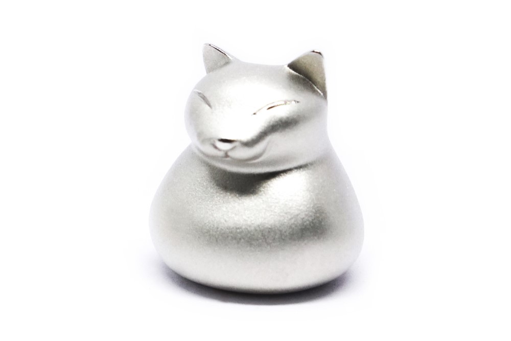 まるもちネコピンSV925【Pio by Parakee】Cat pin broach