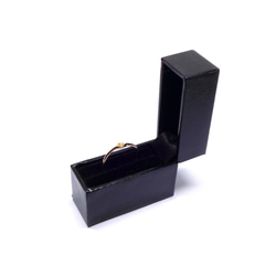 イエロー×イエロー・金色のK18ミニマムリング【Pio by Parakee】rustic diamond 5枚目の画像