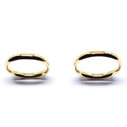 結婚指輪にシンプル上質K18甲丸3ｍｍ幅・刻印10文字無料【Pio by Parakee】Marriage ring 3枚目の画像