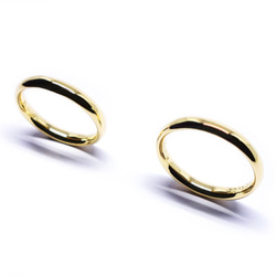 結婚指輪にシンプル上質K18甲丸3ｍｍ幅・刻印10文字無料【Pio by Parakee】Marriage ring 4枚目の画像