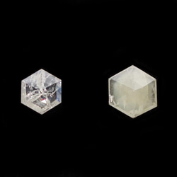 透明ヘキサゴンダイヤモンドK1８リング【Pio by Parakee】hexagon rustic diamond 6枚目の画像