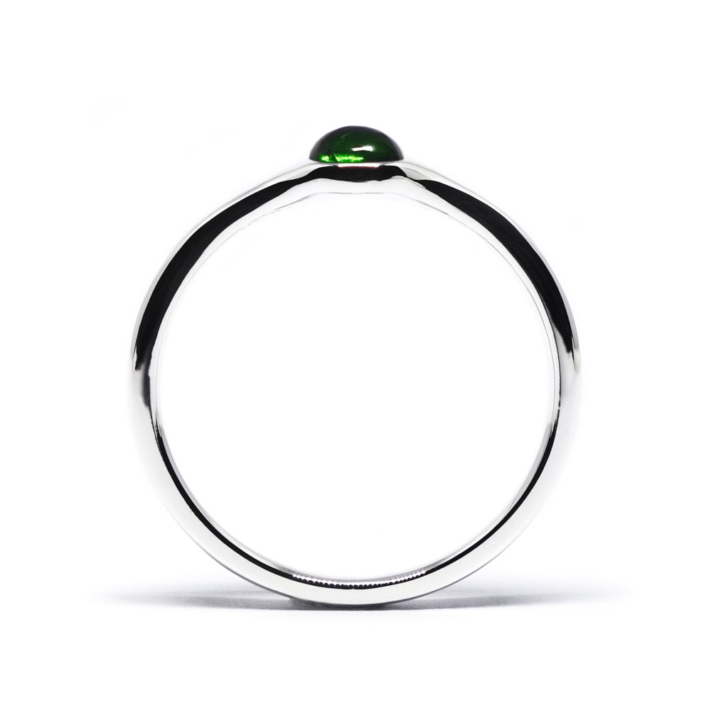 新緑のダイオプサイド・ミニオンリングSV925【PioParakee】minion diopside