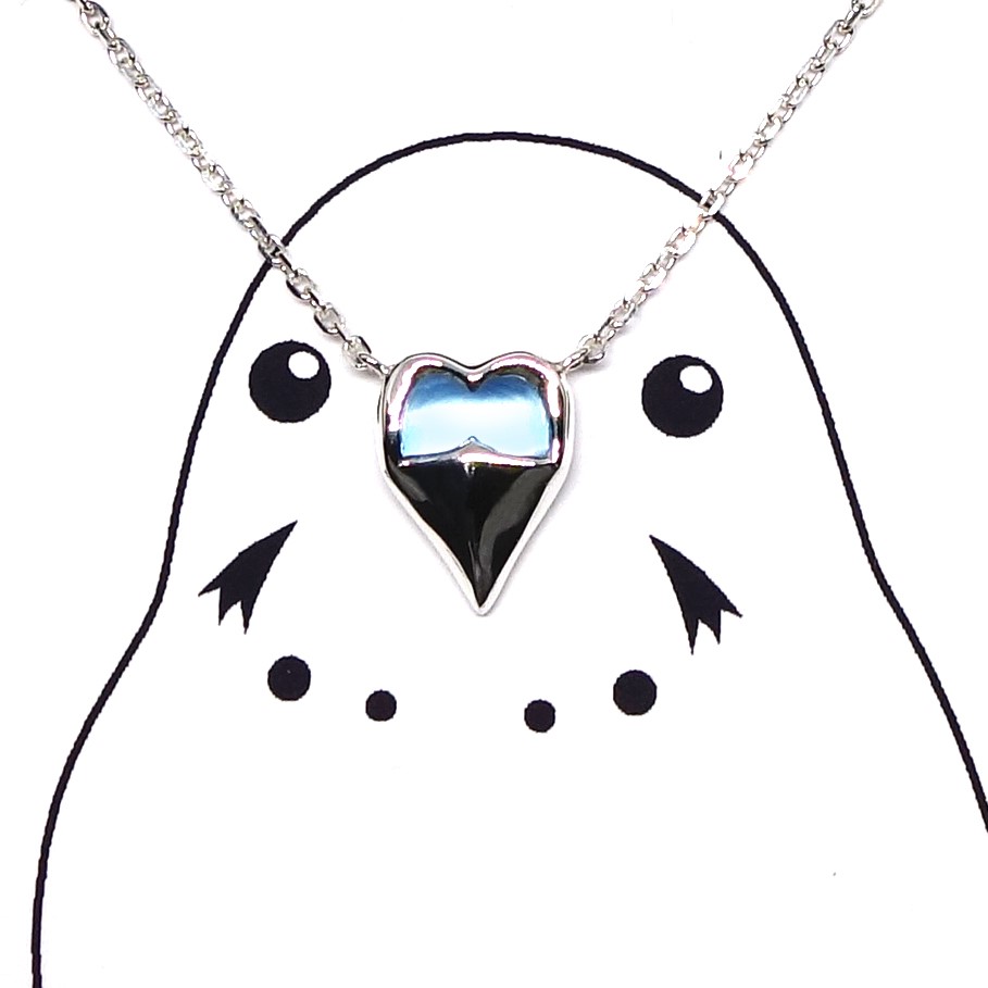 セキセイインコの鼻ネックレス♂：SV925・ブルートパーズ【PioParakee】Budgeriga