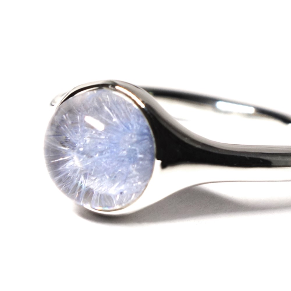 選べる7・8ｍｍデュモルチェライトインクォーツSVリング【Pio by Parakee】dumortierite