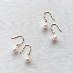 あこや真珠：pearl pierce【K10】 2枚目の画像