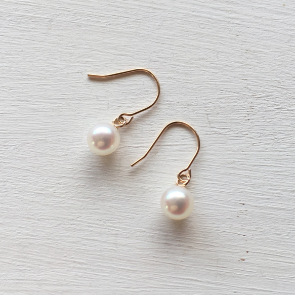 あこや真珠：pearl pierce【K10】 5枚目の画像