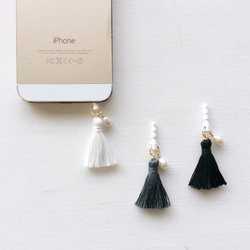 淡水真珠：pearl×tassel earphone jack 1枚目の画像