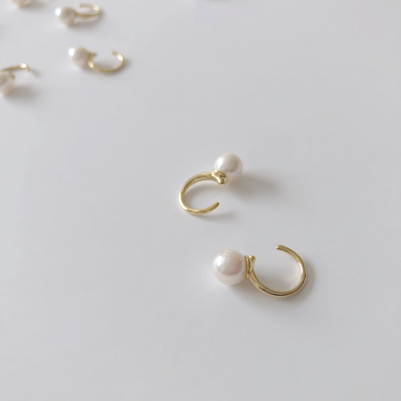 あこや真珠 : pearl earcaff 4枚目の画像