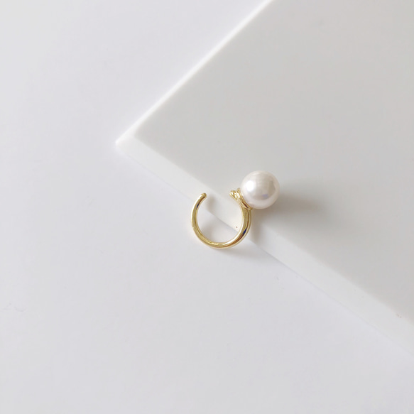 あこや真珠 : pearl earcaff 2枚目の画像