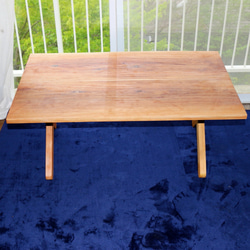 90cm×59cm高さ40cm 送料無料★杉無垢板のシンプルな折りたたみテーブル★ローテーブル 5枚目の画像