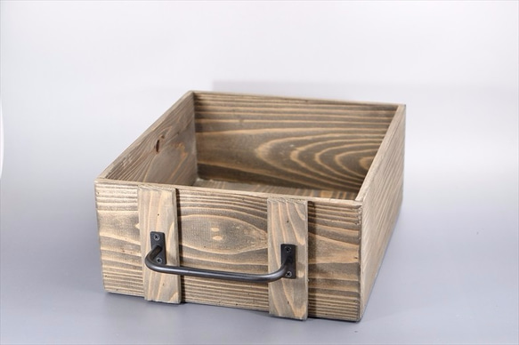 unjoryohen様　ご注文品　アイアンxウッド　木箱　収納箱　ボックス 1枚目の画像