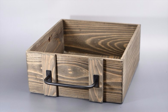 unjoryohen様　ご注文品　アイアンxウッド　木箱　収納箱　ボックス 3枚目の画像