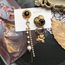 #1059A 2way ゴールド ボタン ハンドメイド ピアス イヤリング 500x0.jpg