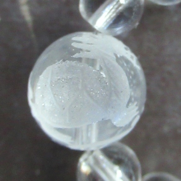 龍亀(ロングイ)水晶ストラップ　風水　天然石　 2枚目の画像
