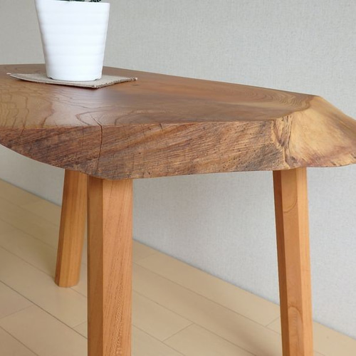 サイドテーブル／飾り台 欅（けやき） ＜限定価格＞ サイドテーブル