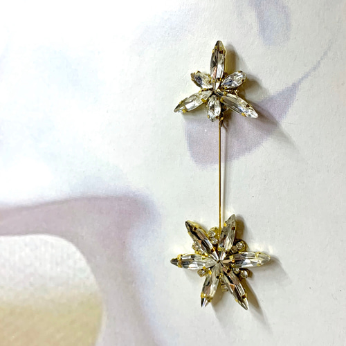 結婚式 スタービジューピアス or イヤリング ピアス（その他） for 