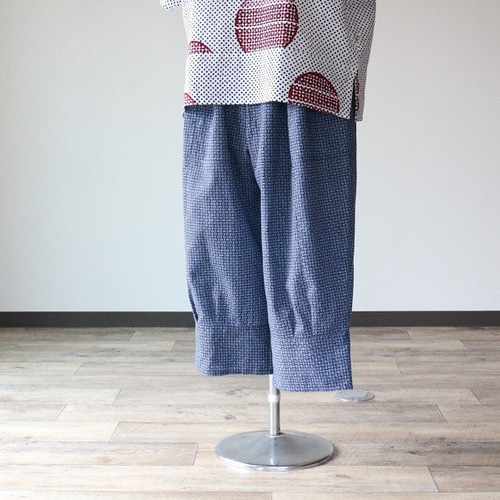 着物リメイク 網代模様浴衣バルーンパンツ キュロット・ワイド