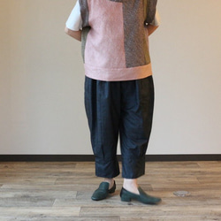 着物リメイク　亀甲大島紬バルーンパンツ 2枚目の画像
