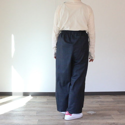 着物リメイク　亀甲大島紬ラップパンツ 5枚目の画像