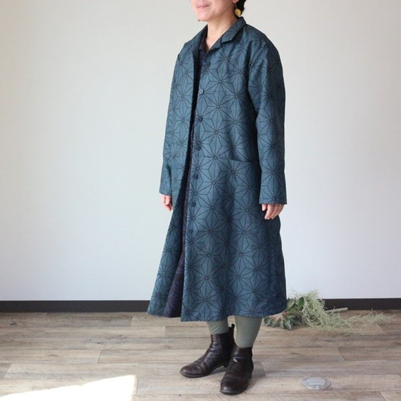 着物リメイク　コート コート（着物リメイク）（大島） | iichi 日々の暮らしを