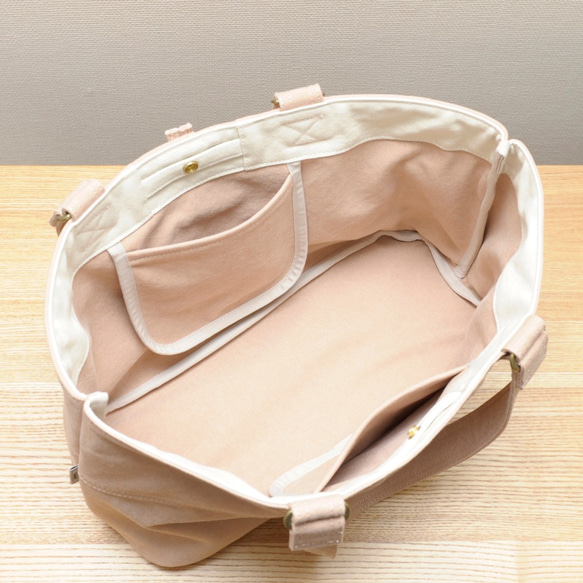トグル / ペールピンク Trocco 帆布バッグ 4枚目の画像
