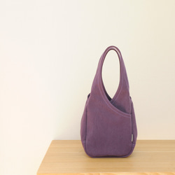 水滴狀 (S)  /  紫色 【接單製作】 帆布包 第1張的照片