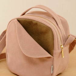 Beans / Pink Beige x Brown Beige [定做] Trocco 帆布包 第4張的照片