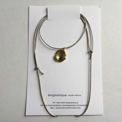 é-uzu necklace 革紐 silver 1枚目の画像