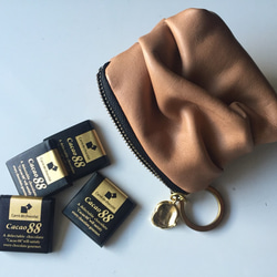 siwa leather keyholder. (beige) 1枚目の画像