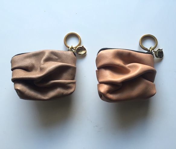 siwa leather keyholder. (beige) 3枚目の画像