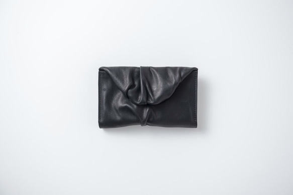 siwa leather wallet mini.black 1枚目の画像