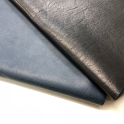 siwa leather wallet. navy 5枚目の画像
