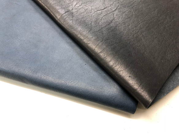 siwa leather wallet. navy 5枚目の画像