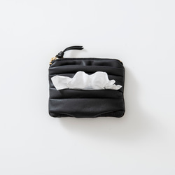 SIWA : tissue case & card case.(Black) 2枚目の画像