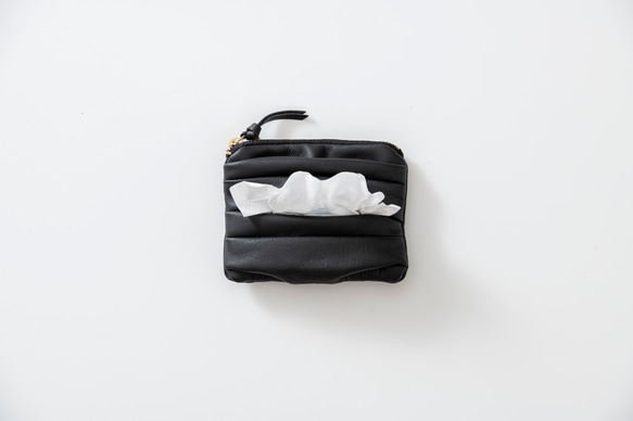 SIWA : tissue case & card case.(Black) 2枚目の画像