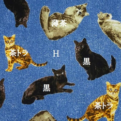 【受注販売】猫・丸ポーチ 4枚目の画像