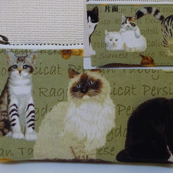 【Ｋさまへ】猫・カードポーチ 1枚目の画像