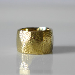 simple wide pinky ring（brass）★シンプル★幅広★ピンキー★真鍮 2枚目の画像